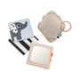 Done by Deer - Baby activity toy, contrast card holder Deer Friends, sand