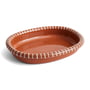 Hay - Barro Serving bowl oval, natural with stripes