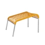Fiam - Mya Spaghetti Footstool, aluminum / yellow