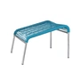 Fiam - Mya Spaghetti Footstool, aluminum / petrol