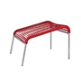 Fiam - Mya Spaghetti Footstool, aluminum / red