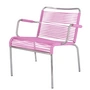 Fiam - Mya Spaghetti Lounge chair, aluminum / pink