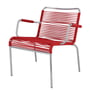 Fiam - Mya Spaghetti Lounge chair, aluminum / red