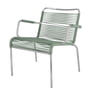 Fiam - Mya Spaghetti Lounge chair, aluminum / sage