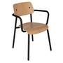 Fermob - Studie Outdoor armchair, oak / licorice