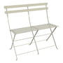 Fermob - Bistro 2-seater folding bench, clay gray