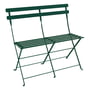 Fermob - Bistro 2-seater folding bench, cedar green