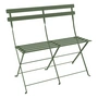 Fermob - Bistro 2-seater folding bench, cactus