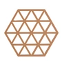 Zone Denmark - Triangle Coaster, 16 x 14 cm, light terracotta