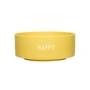 Design Letters - Snack Bowl, Happy / yellow