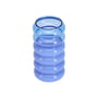 Design Letters - Bubble - 2 in 1 vase & Candle holder, H 13.5 cm, blue / milky blue