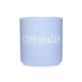 Design Letters - AJ Favourite Porcelain mug, Copenhagen / dusty blue
