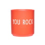 Design Letters - AJ Favourite Porcelain mug, You Rock / red