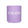 Design Letters - AJ Favourite Porcelain mug, to the moon / lilac breeze