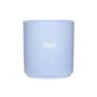 Design Letters - AJ Favourite Porcelain mug, dad / dusty blue