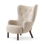 & Tradition - Petra Lounge Chair VB3, high back, oiled walnut / Karakorum 003
