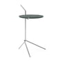 & Tradition - Halten Side Table SH9, Verde Guatemala / polished stainless steel
