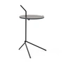 & Tradition - Halten Side Table SH9, smoked glass / warm black