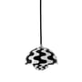& Tradition - FlowerPot Pendant light VP10, black / white