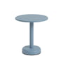 Muuto - Linear Steel Outdoor Coffee table, Ø 42 x H 47 cm, light blue NCS 4020-B