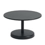 Muuto - Linear Steel Outdoor Coffee table, Ø 70 x H 40 cm, anthracite black RAL 7021