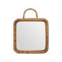 Meraki - Baki Mirror with frame, 28 x 28 cm, rattan