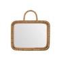 Meraki - Baki Mirror with frame, 32 x 24 cm, rattan