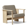 Form & Refine - Block Lounge chair, white oiled oak / brown 227 (Hallingdal 65)
