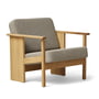 Form & Refine - Block Lounge chair, oiled oak / brown 227 (Hallingdal 65)