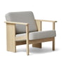 Form & Refine - Block Lounge chair, white oiled oak / gray (Gabriel Grain)