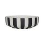 OYOY - Toppu Bowl, large, Ø 20 cm, white / black