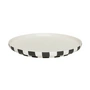 OYOY - Toppu plate, Ø 26.5 cm, white / black