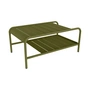 Fermob - Luxembourg low table, 90 x 55 cm, pesto