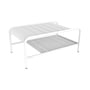 Fermob - Luxembourg low table, 90 x 55 cm, cotton white