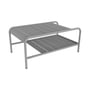 Fermob - Luxembourg low table, 90 x 55 cm, lapilli gray