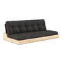 Karup Design - Base Sofa bed, black lacquered / dark grey