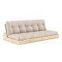 Karup Design - Base Sofa bed, clear lacquered pine / beige