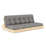Karup Design - Base Sofa bed, clear lacquered pine / gray