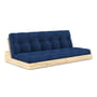Karup Design - Base Sofa bed, clear lacquered pine / royal blue