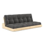 Karup Design - Base Sofa bed, clear lacquered pine / charcoal