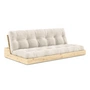 Karup Design - Base Sofa bed, clear lacquered pine / ivory