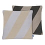 Mette Ditmer - Across Kilim cushion cover, 50 x 50 cm, light gray