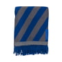 Mette Ditmer - Retro blanket, 125 x 170 cm, cobalt blue