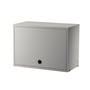 String - Cupboard element with hinged door, 58 x 30 cm, gray