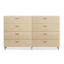 String - Relief Chest of drawers with legs, wide, 2 x 82 x 41 x 92.2 cm, ash