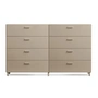 String - Relief Chest of drawers with legs, wide, 2 x 82 x 41 x 92.2 cm, beige