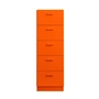 String - Relief Chest of drawers with plinth, high, 41 x 41 x 115 cm, orange