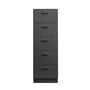 String - Relief Chest of drawers with plinth, high, 41 x 41 x 115 cm, gray