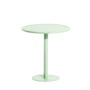 Petite Friture - Week-End Bistro table Outdoor, Ø 70 cm, pastel green