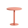 Petite Friture - Week-End Bistro table Outdoor, Ø 70 cm, coral
